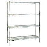 Pre-Configured Chrome Shelf Rack Systems by Eagle