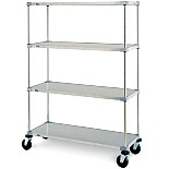 Metro Super Erecta Shelf®Stem Caster cart - Solid Shelf