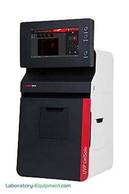 UVP GelSolo with a transilluminator and UV-safe gel viewing window streamlines gel imaging and analysis with VisionWorks software; 11.6” touch screen